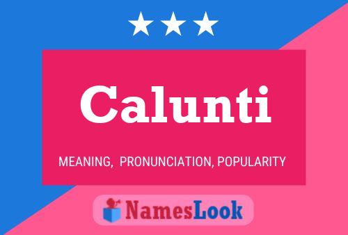 ملصق اسم Calunti