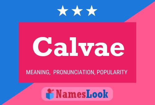 ملصق اسم Calvae