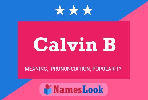 ملصق اسم Calvin B