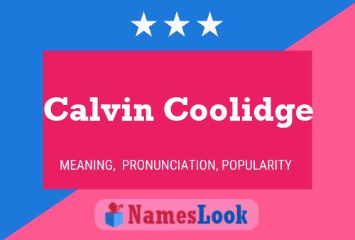 ملصق اسم Calvin Coolidge