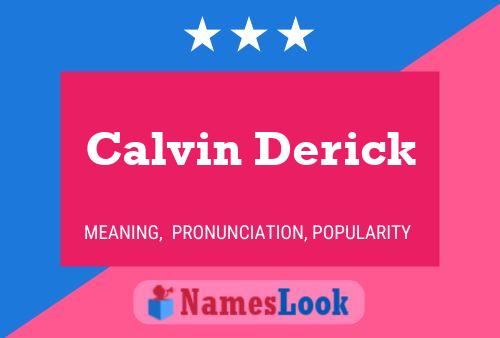 ملصق اسم Calvin Derick