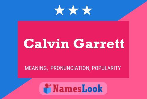 ملصق اسم Calvin Garrett