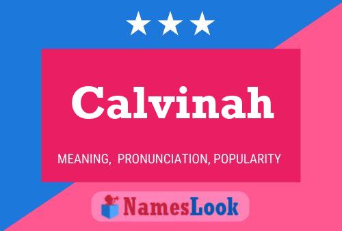 ملصق اسم Calvinah