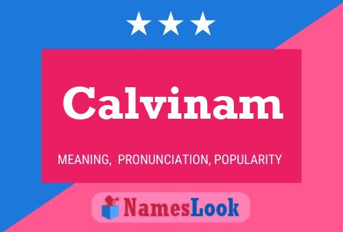 ملصق اسم Calvinam