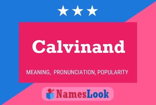 ملصق اسم Calvinand