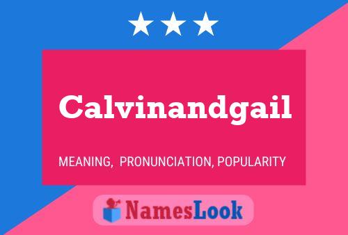 ملصق اسم Calvinandgail