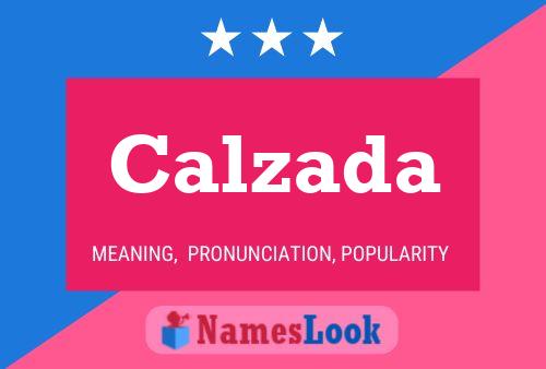 ملصق اسم Calzada