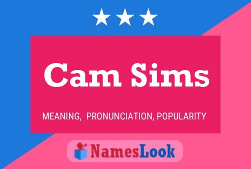 ملصق اسم Cam Sims