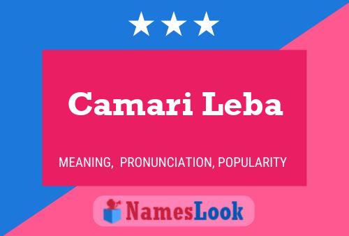 ملصق اسم Camari Leba