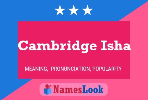 ملصق اسم Cambridge Isha