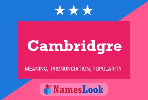 ملصق اسم Cambridgre