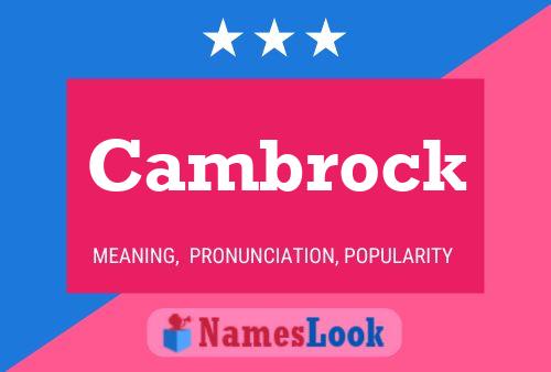 ملصق اسم Cambrock