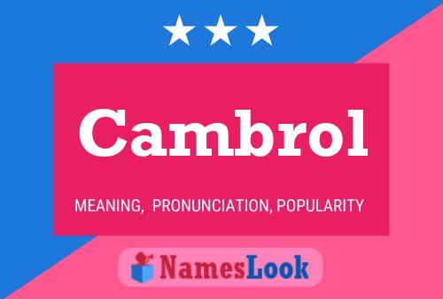 ملصق اسم Cambrol