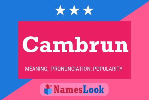 ملصق اسم Cambrun