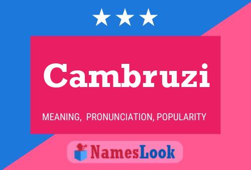 ملصق اسم Cambruzi