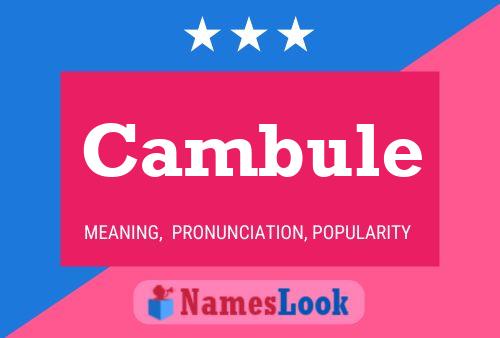 ملصق اسم Cambule