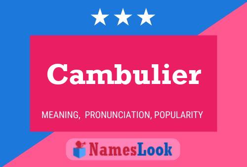 ملصق اسم Cambulier