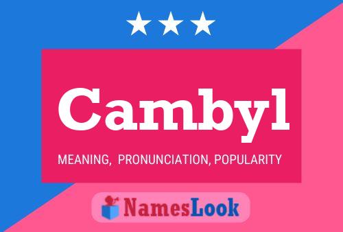 ملصق اسم Cambyl