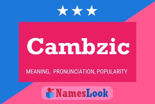 ملصق اسم Cambzic