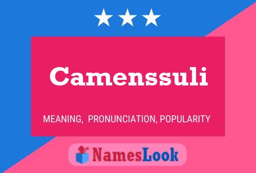 ملصق اسم Camenssuli