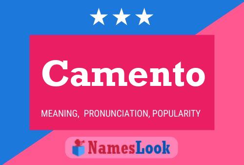 ملصق اسم Camento