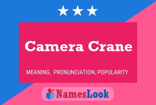 ملصق اسم Camera Crane