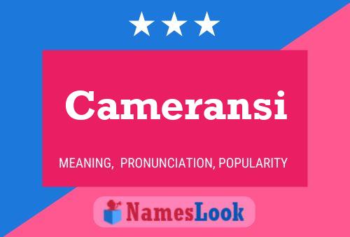 ملصق اسم Cameransi