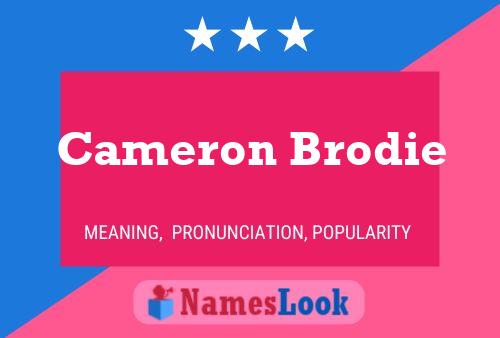 ملصق اسم Cameron Brodie