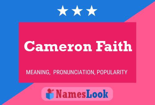 ملصق اسم Cameron Faith