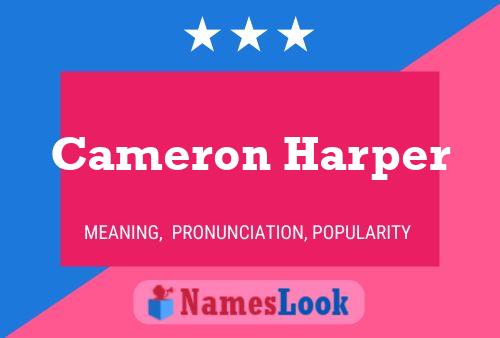 ملصق اسم Cameron Harper