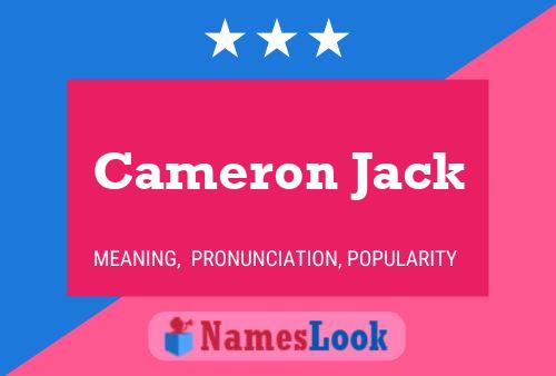 ملصق اسم Cameron Jack