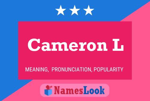 ملصق اسم Cameron L