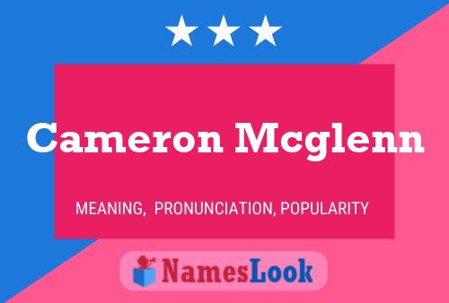 ملصق اسم Cameron Mcglenn