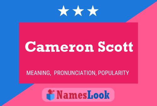 ملصق اسم Cameron Scott