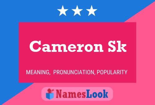 ملصق اسم Cameron Sk