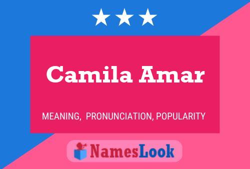 ملصق اسم Camila Amar