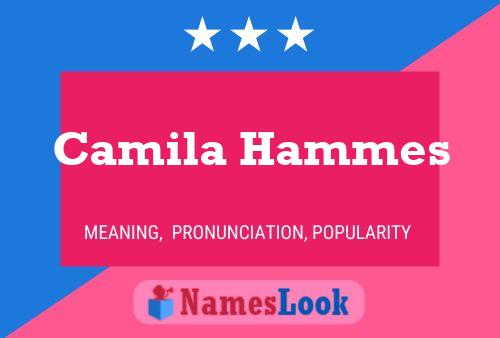 ملصق اسم Camila Hammes