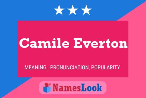 ملصق اسم Camile Everton