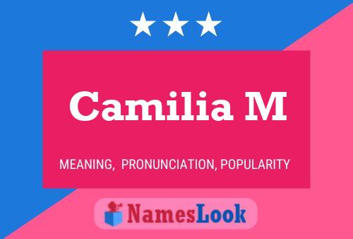 ملصق اسم Camilia M