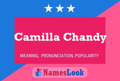 ملصق اسم Camilla Chandy