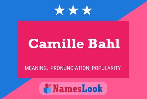 ملصق اسم Camille Bahl