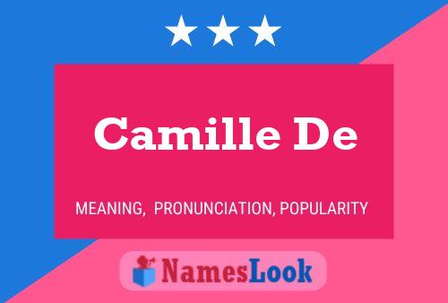 ملصق اسم Camille De