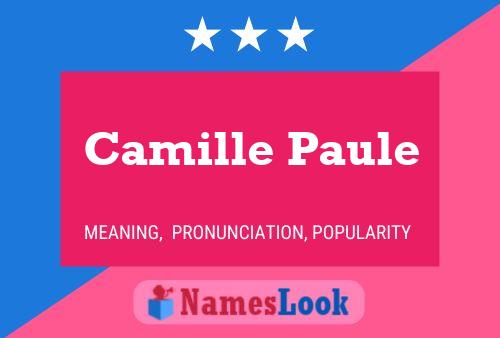 ملصق اسم Camille Paule