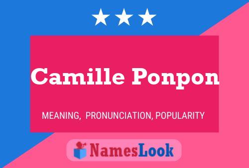 ملصق اسم Camille Ponpon