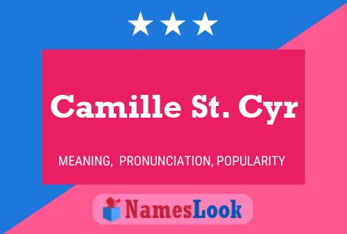 ملصق اسم Camille St. Cyr