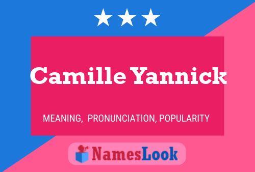 ملصق اسم Camille Yannick