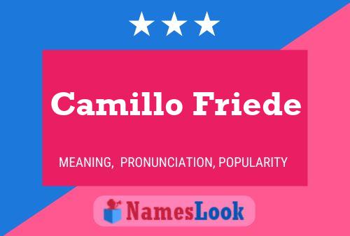 ملصق اسم Camillo Friede