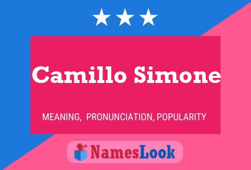 ملصق اسم Camillo Simone