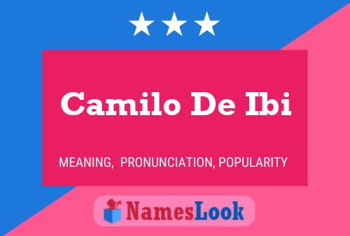 ملصق اسم Camilo De Ibi