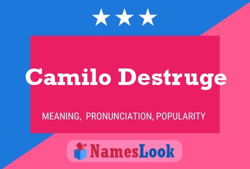 ملصق اسم Camilo Destruge